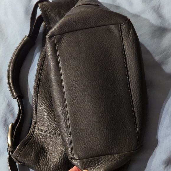 Large black pebble leather Cole Haan hobo bag - Picture 2 of 13